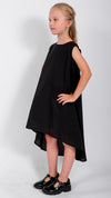 SONS OF SIOUX - LIGHT COTTON DRESS WITH BACK DETAIL, IN BLACK
