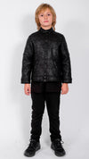 SONS OF SIOUX - LEATHER EFFECT BIKER JACKET, IN BLACK