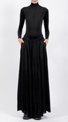 SANCTA MUERTE - MAXI SKIRT, IN BLACK