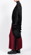 SANCTA MUERTE - DRAPING DRESS, IN BLACK