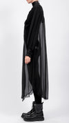 SANCTA MUERTE - LONG SHIRT DRESS, IN BLACK