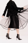 NOSTRA SANTISSIMA - TULLE SKIRT, IN BLACK