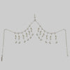 OBJECT AND DAWN - JAS MODULAR HEADPIECE SYSTEM W/FACE CHAIN, COWRIE SHELL TASSELS, IN PEARL