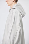 THOM KROM - OVERSIZED HOODED SWEATER MS 167, IN SILVER