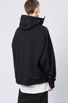 THOM KROM - OVERSIZED HOODED ZIP JACKET MSJ 628, IN BLACK