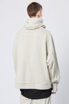 THOM KROM - OVERSIZED HOODED ZIP JACKET MSJ 628, IN SAND