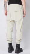 THOM KROM - WOVEN STRETCH DROP CROTCH TROUSERS MST 436, IN SAND