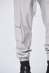 THOM KROM - WOVEN STRETCH DROP CROTCH TROUSERS MST 436, IN SILVER