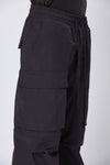 THOM KROM - DROP CROTCH TROUSERS WITH DRAWSTRING MST 441, IN BLACK