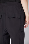 THOM KROM - DROP CROTCH TROUSERS WITH DRAWSTRING MST 441, IN BLACK