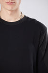 THOM KROM - LONG SLEEVE SLIM FIT TOP MTS 770, IN BLACK