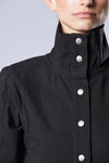 THOM KROM - STAND UP COLLAR JACKET MSJ 471, IN BLACK