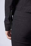 THOM KROM - STAND UP COLLAR JACKET MSJ 471, IN BLACK