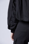 THOM KROM - HOODED SWEAT JACKET WSJ 472, IN BLACK