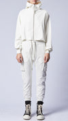 THOM KROM - HOODED SWEAT JACKET WSJ 472, IN CREAM