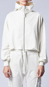 THOM KROM - HOODED SWEAT JACKET WSJ 472, IN CREAM