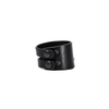 TEO+NG - YANN LEATHER CUFF, IN BLACK