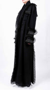 David's Road - Coat with fringes maxi