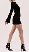 NOSTRA SANTISSIMA - mini dress, in black