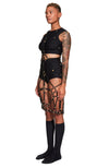 DSTM - SHIBARI DRESS, IN BLACK AND GOLD