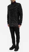 DAVID'S ROAD - SEQUIN TURTLENECK, IN BLACK