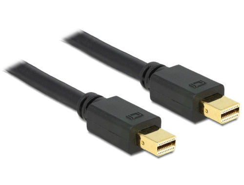 4K Delock Cable mini Displayport male - male 1.5 m 32 AWG DP v1.2 3840x2160@30Hz - Optiwire.ie