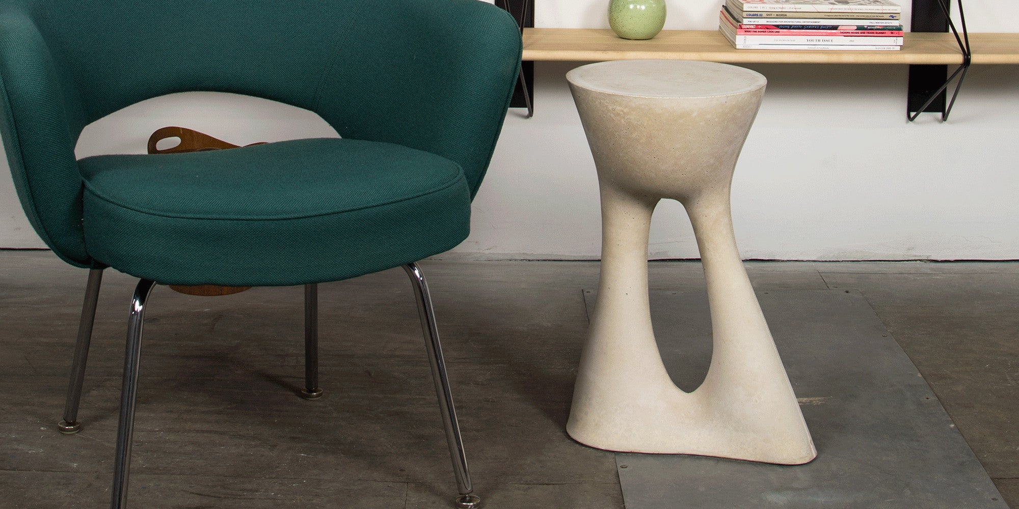 Modern Concrete Side Table End Table