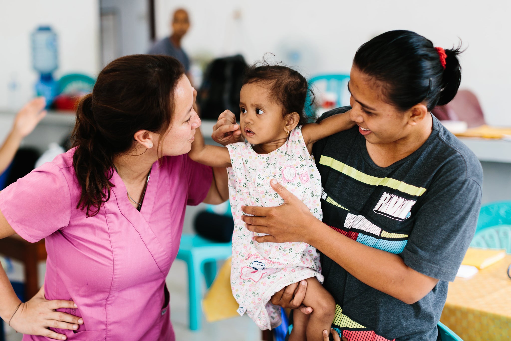 Yanti Turang of Learn To Live with child