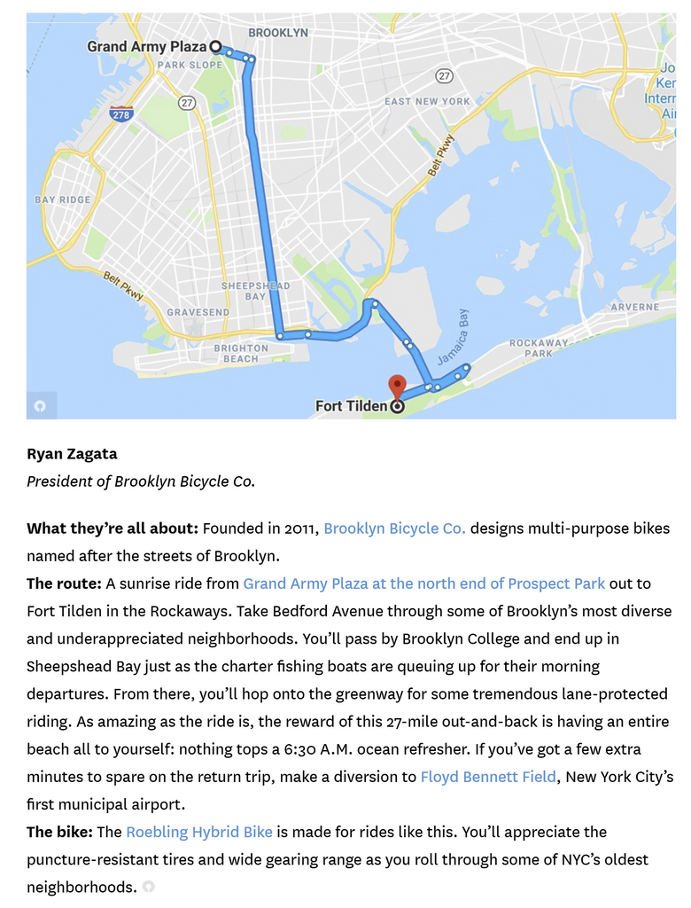 Ryan Zagata of Brooklyn Bicycle Co. Bike Tour Interview