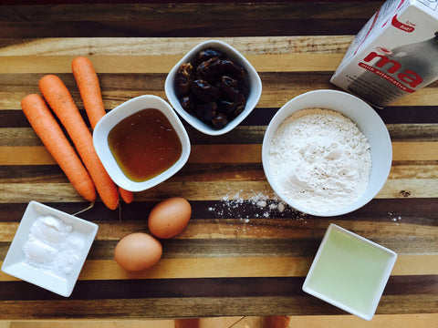 ingredients-easy-carrot-date-muffin