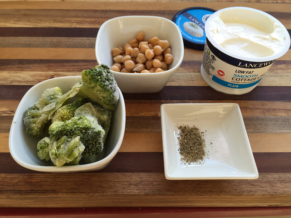 Ingredients for Broccoli Cottage Cheese Spread