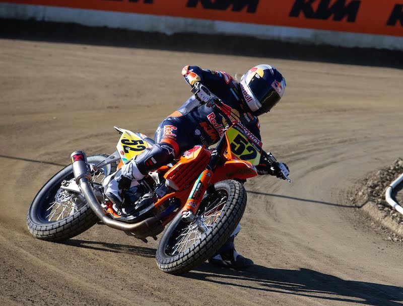 Shayna Texter testing the Red Bull KTM 450