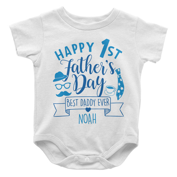 1st fathers day onesie