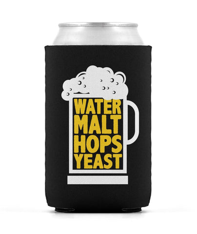 Water Malt Hops Yeast Can Cooler