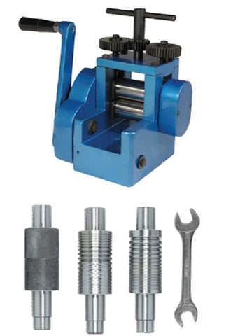 Rolling Mill Machine 3" (80mm) Wire Flat Pattern Sheet Metal Jewelry 5 Roller Die[