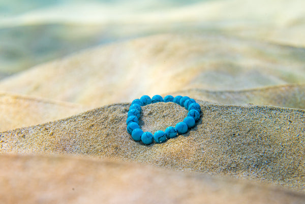 bracelet at the bottom of the ocean in the sand