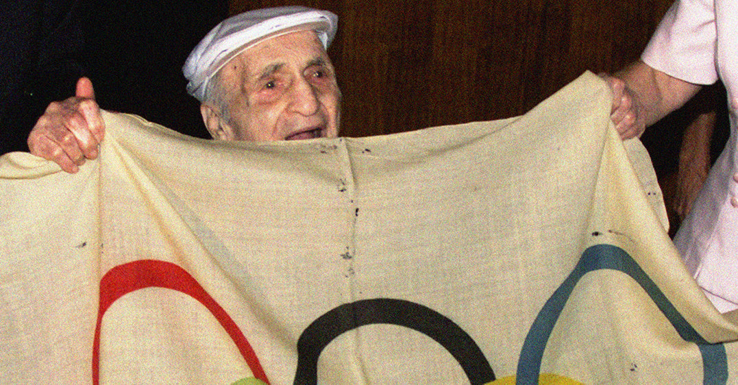 How an Armenian Athlete Stole the First Olympic Flag, Returned It 80 Y