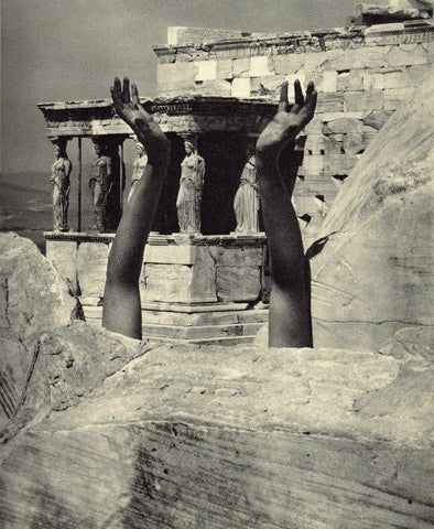 Edward Steichen- Therese Duncan’s reaching arms-The Parthenon, 1921