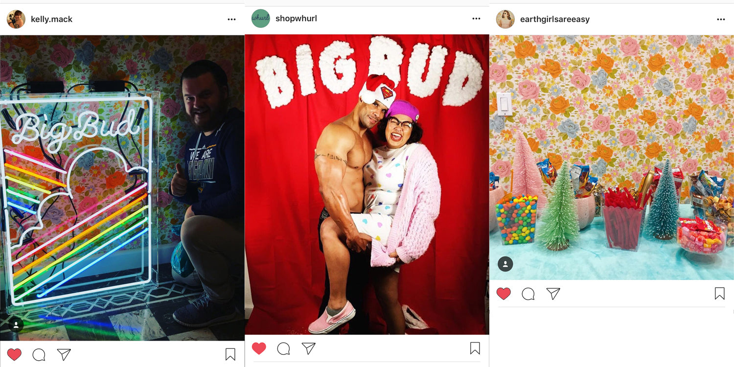 Big Bud Press x Shop Whurl Christmas Party Instagram Recap