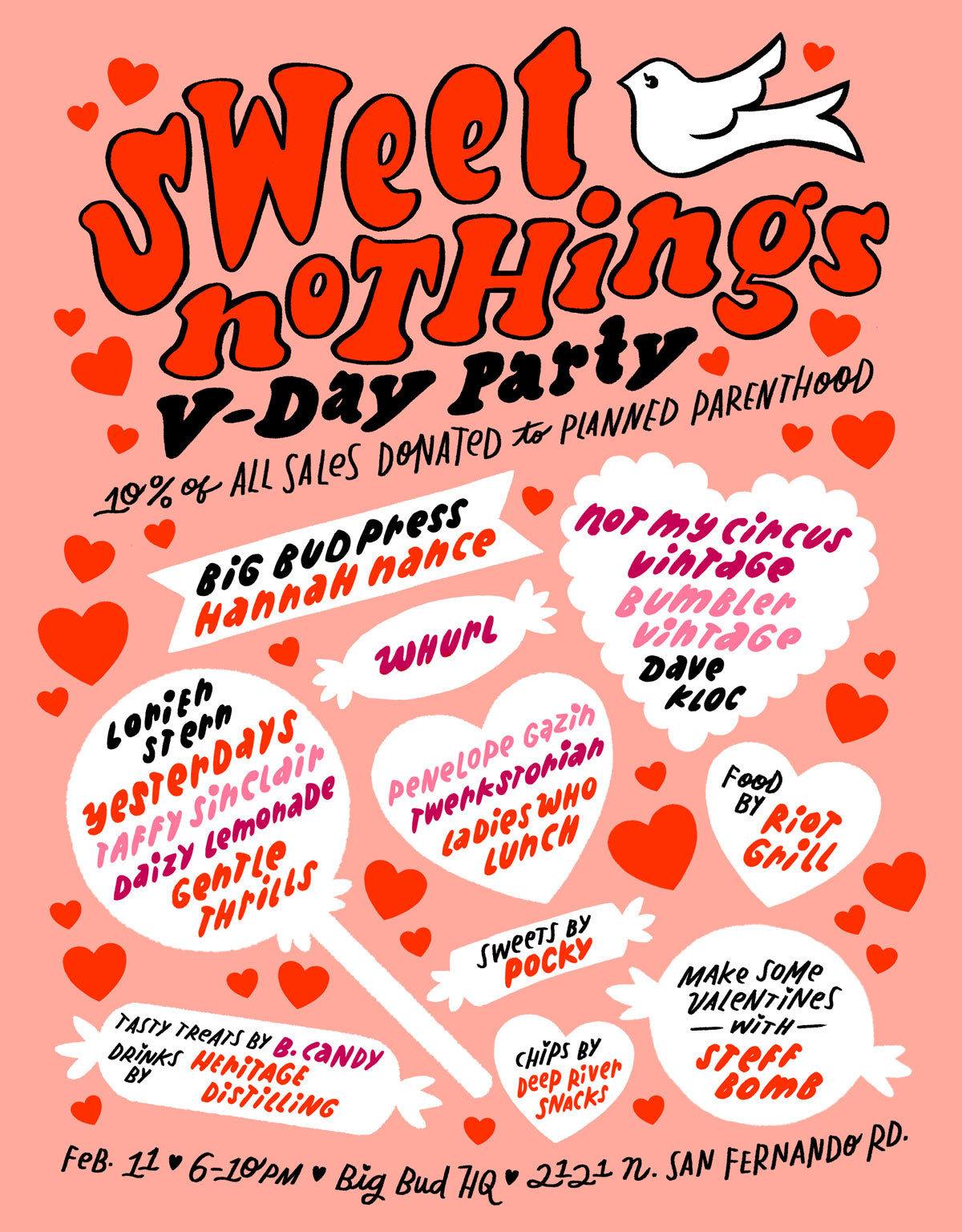 Sweet Nothings V-Day Party at BBP HQ for Planned Parenthood