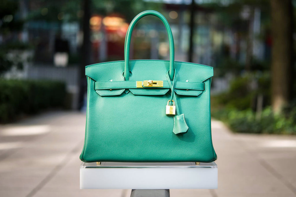 Hermes Birkin Bag 30cm Vert Vertigo Taurillon Novillo Gold