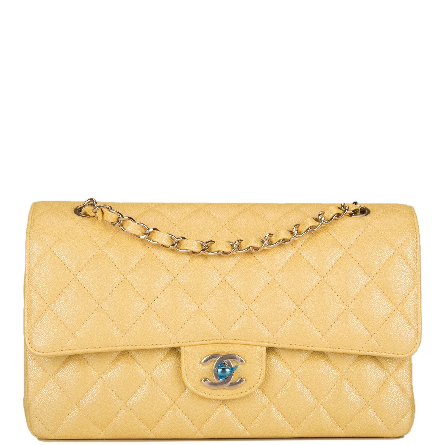 yellow chanel purse