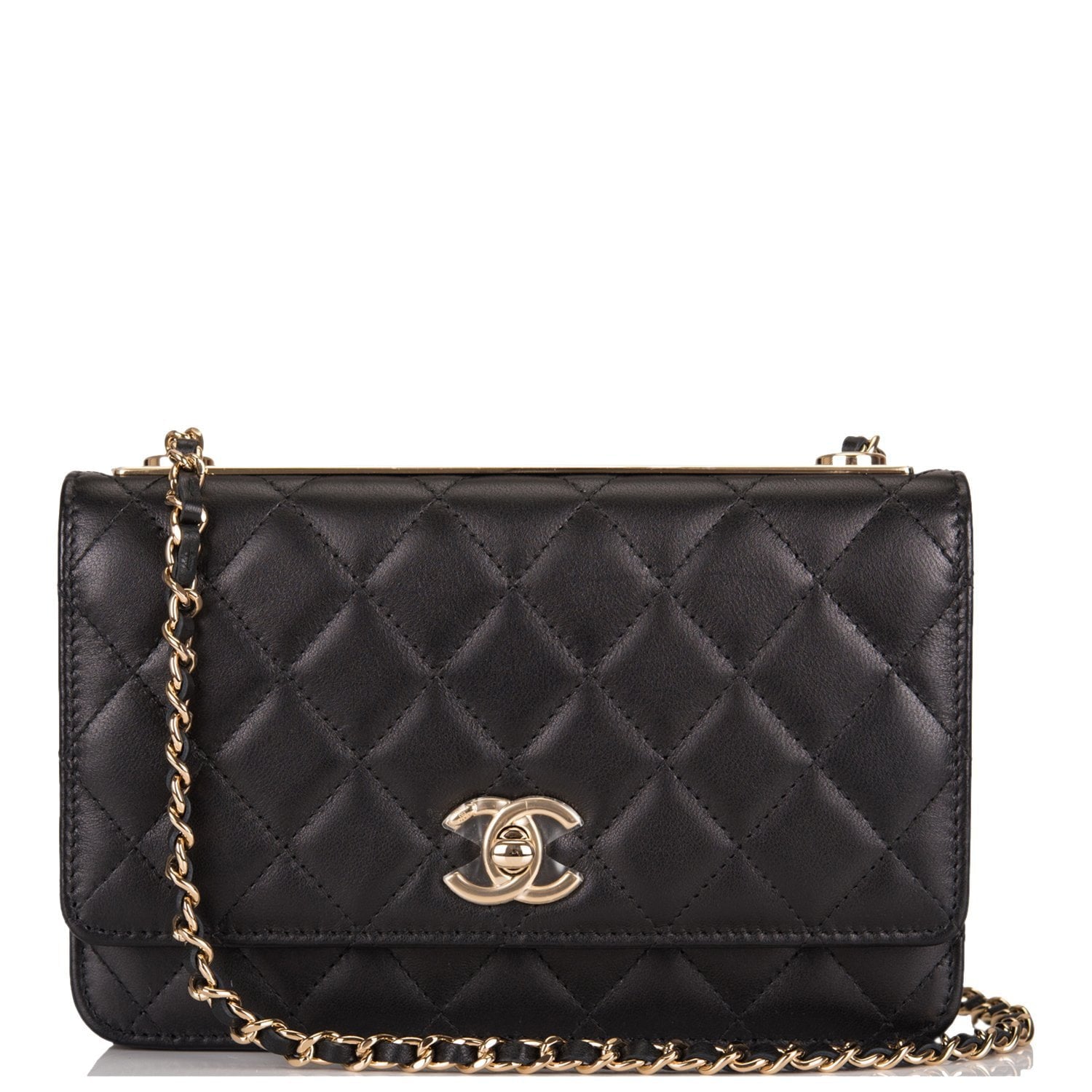 chanel wallet on chain trendy cc