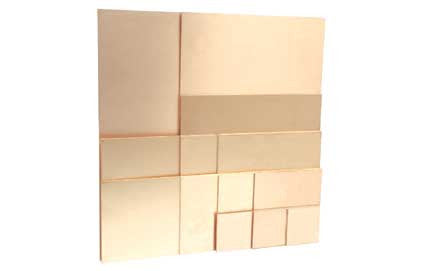1.9 x 3.9 in (5 X 10 cm) copper phenolic board with one face (PC-5x10)