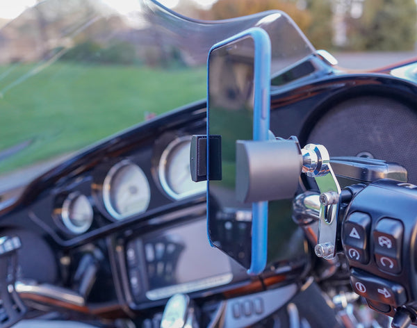 biker gripper cell phone mount