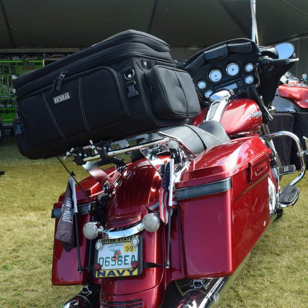 custom harley luggage racks