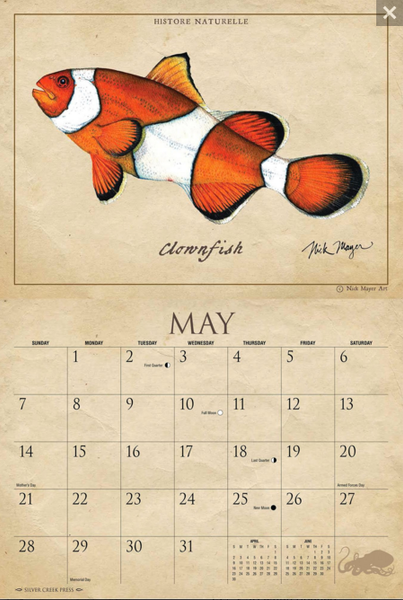 clownfish calendar