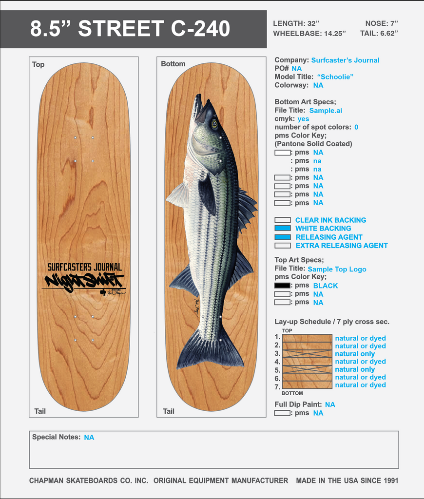 Striped Bass Skateboard