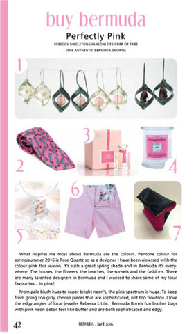 bermuda.com magazine, perfectly pink, buy bermuda