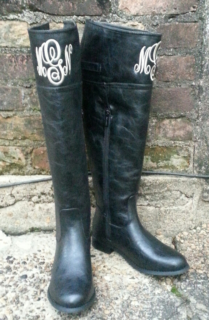 monogram boots